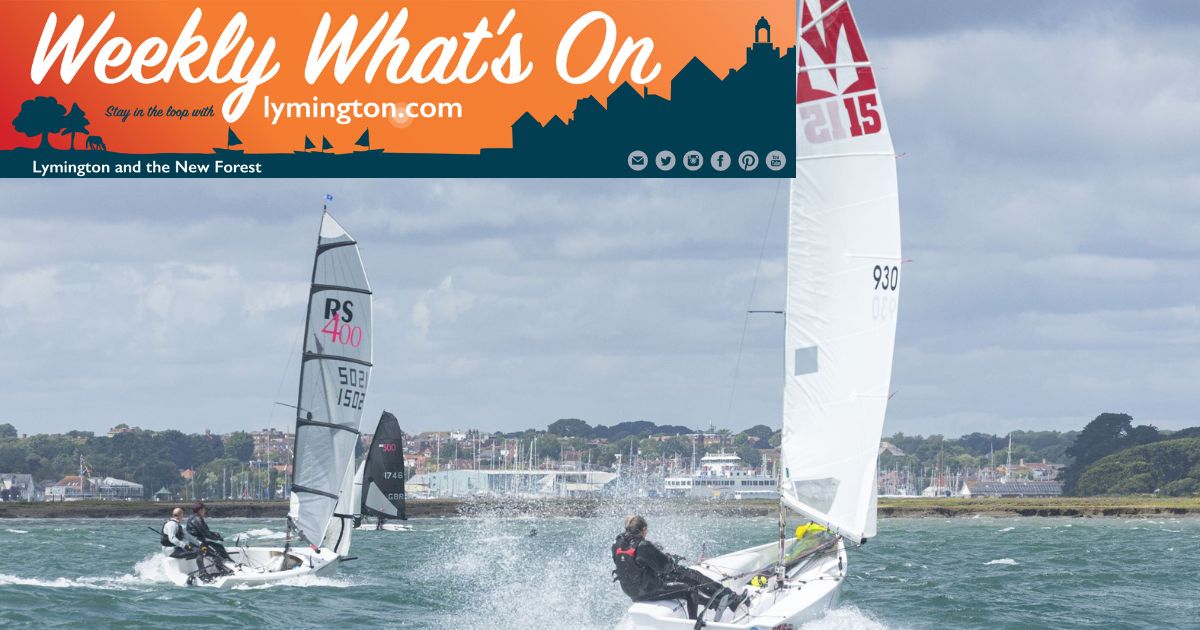 Dinghy racing on the Solent at Lymington