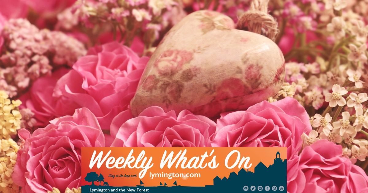 Pink heart and roses