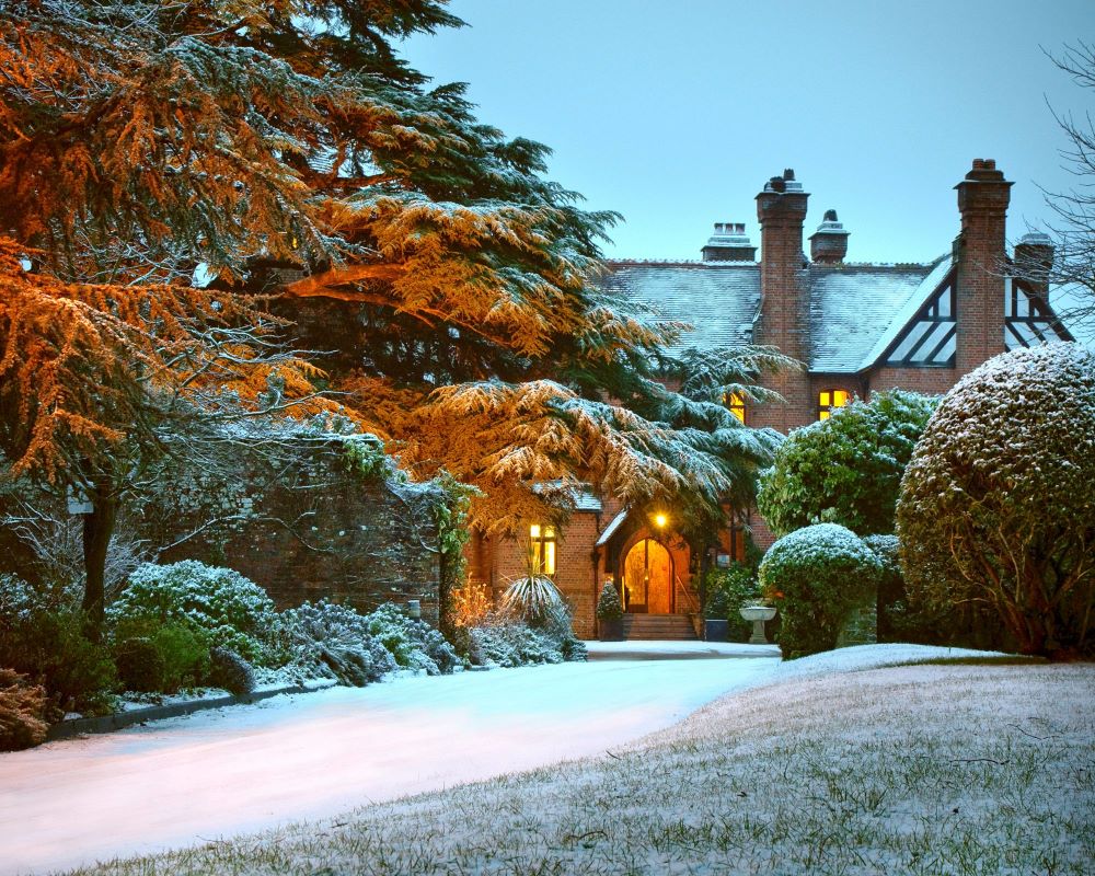 Careys Manor Hotel in Winter