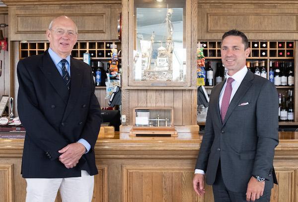 Commodore Roger Garlick with Mark Mosimann