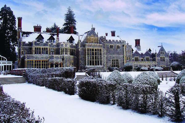 Rhinefield House Snowy Exterior 