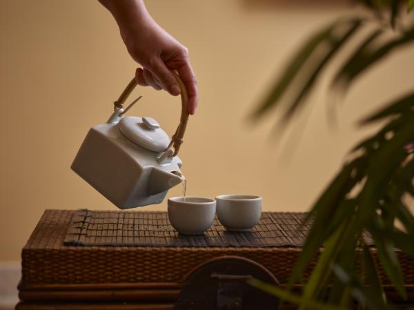 Herbal tea is served at SenSpa